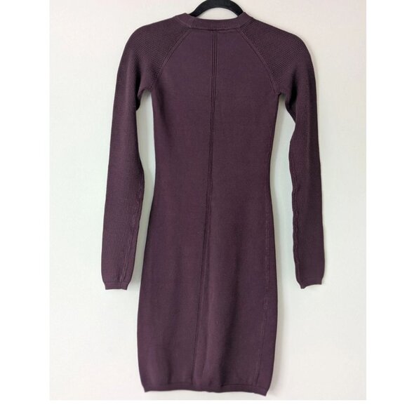 Aritzia Wilfred Women's Dress Sweater Burgundy Perforated Size S (or XS) - Picture 2 of 5